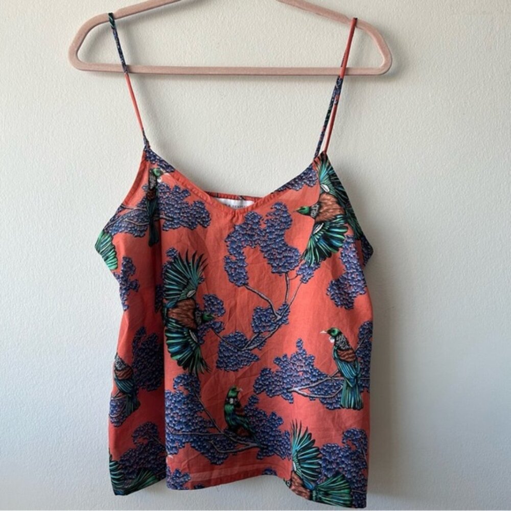 Desmond and Dempsey CAMI TOP with tropical print